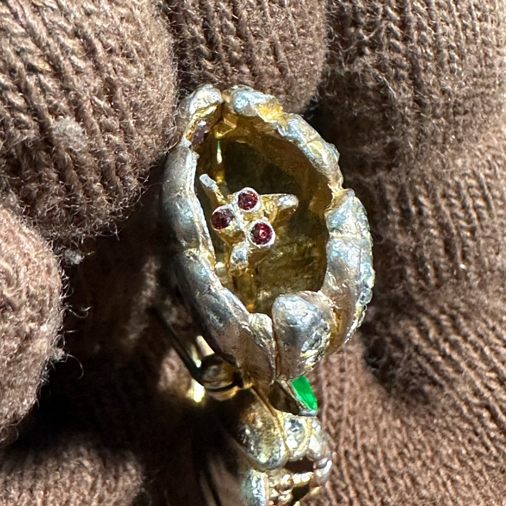 🚨RARE🔥: 1930’s CORO Adolf Katz Double Tulip Collectors Brooch - Picture 5 of 11